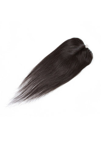 7A Grade Indien Vergin Cheveux Humains Droite 6 Bundles avec Fermeture # 1B Nature Couleur 100g / pc