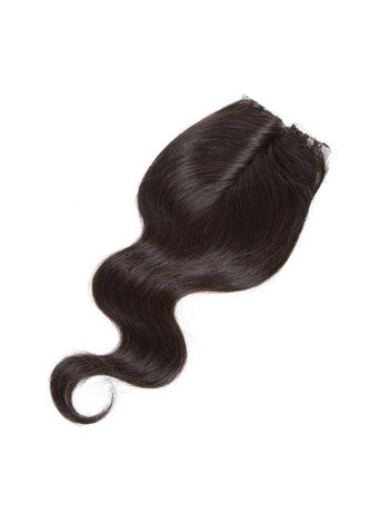 7A Grade Indien Vergin Cheveux Humains Vague de Corps 6 Bundles avec Fermeture # 1B Nature Couleur 100g / pc