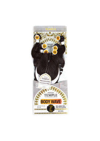 7A Grade Péruvienne Vergin Cheveux Humains Vague de Corps 6 Bundles avec Fermeture # 1B Nature Couleur 100g / pc
