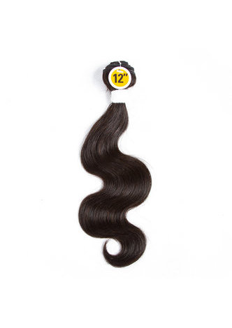 7A Grade Péruvienne Vergin Cheveux Humains Vague de Corps 6 Bundles avec Fermeture # 1B Nature Couleur 100g / pc