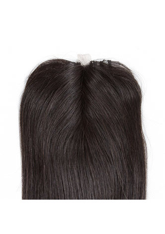  7A Grade Peruvian Virgin Human Hair Straight 6 Bundles with Closure #1B Nature Color 100g/pc