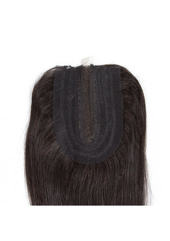  7A Grade Peruvian Virgin Human Hair Straight 6 Bundles with Closure #1B Nature Color 100g/pc