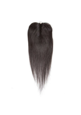 7A Grade malaisienne Vergin cheveux droits 6 Bundles avec fermeture # 1B Nature Couleur 100g / pc