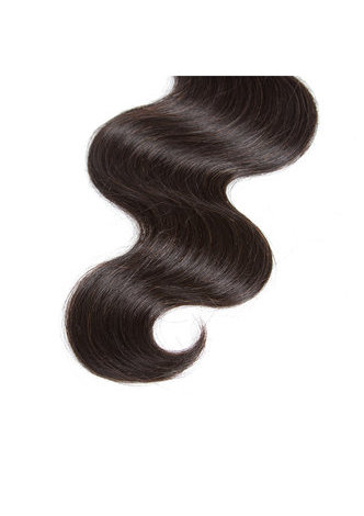 8A Grade Brésilien Vergin Remy Cheveux Humains Vague de Corps 6 Bundles avec Fermeture # 1B Nature Couleur 100g / pc