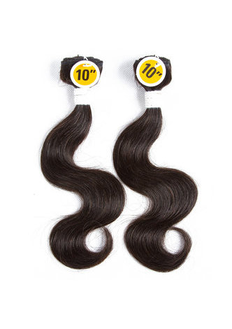 8A Grade Brésilien Vergin Remy Cheveux Humains Vague de Corps 6 Bundles avec Fermeture # 1B Nature Couleur 100g / pc