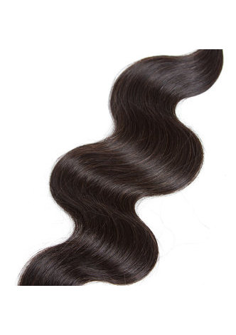  8A Grade Brazilian Virgin Remy Human Hair Body Wave 6 Bundles with Closure #1B Nature Color 100g/pc