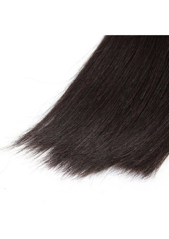  8A Grade Brazilian Virgin Remy Human Hair Straight 6 Bundles with Closure #1B Nature Color 100g/pc 