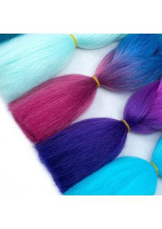 Crochet Tresses Extensions de Cheveux Cheveux Ombre 3-4 Tone Haute Température Synthétique Cheveux 24 pouces Tressage Cheveux Bundles Offres