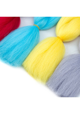  Extensions de cheveux de tressage synthétique 1pc 100g Crotchet Jumbo Tresses Fibre de haute température 29 couleurs pures