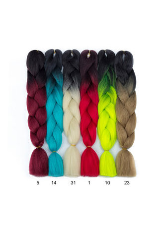 Extensions de cheveux de tressage synthétique 24 pouces 100g / pièce Tresses Jumbo cheveux dans des paquets