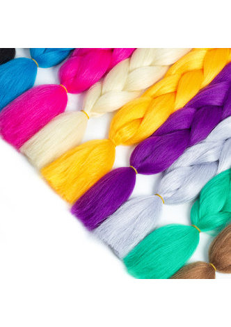 Jumbo Tresses Cheveux 24 pouces 100g Synthétique Tressage Extensions de Cheveux Haute Température Fibre 1 Pièce / Lot Tresses en Bundles