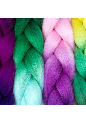 Jumbo Tresses Cheveux synthétiques Tressage Pour Les Femmes Noires 100g / Pack Haute Température Fibre Ombre Ton Pure Couleur