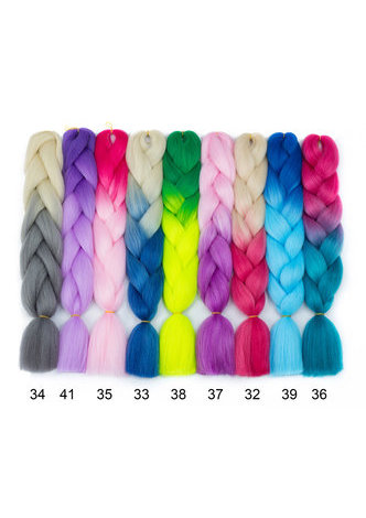  Ombre Braiding Hair Expressions 24'' 100g Synthetic Crochet Braids Hair 2 Tone 1Pc Heat Resistant Braiding Hair Bundle