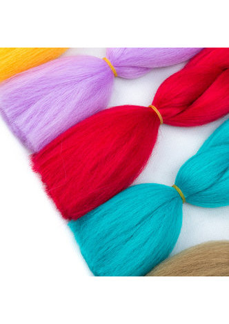 Ombre Haute Température Fibres À Tresser Synthétique Crochet Jumbo Tresses 24 polegada 100 g Arc-En-Ombre Tone Couleur Tressage Cheveux