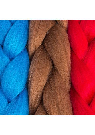 Ombre Haute Température Fibres Tressage Synthétique Crochet Jumbo Tresses Arc-En-Ombre Tone Couleur Tressage Cheveux