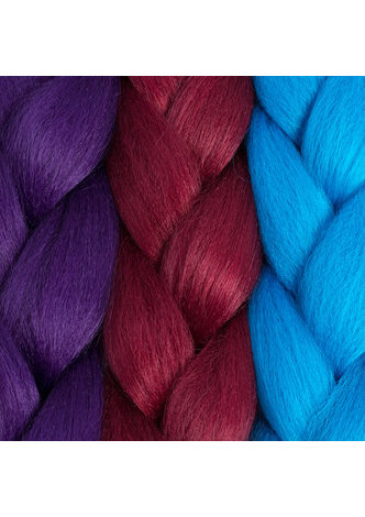Ombre Haute Température Fibres Tressage Synthétique Crochet Jumbo Tresses Arc-En-Ombre Tone Couleur Tressage Cheveux
