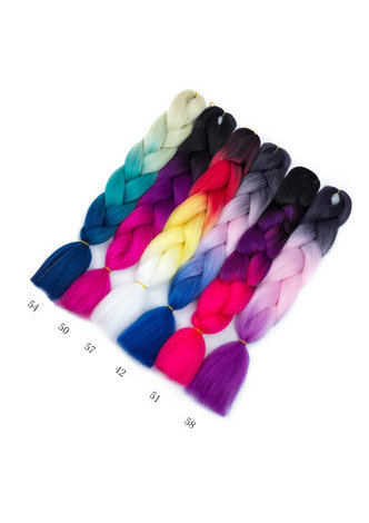 Synthétique Jumbo Tresses Cheveux 100g 24 pouce Haute Température Fiber Jumbo Brading Ombre Crochet Tressage Extensions de Cheveux