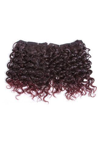  10inch Synthetic Curly Hair Weave 2Pcs/Pack Medium Short Hair Extensions T2/99J Kanekalon Ombre Hair 6 Colors