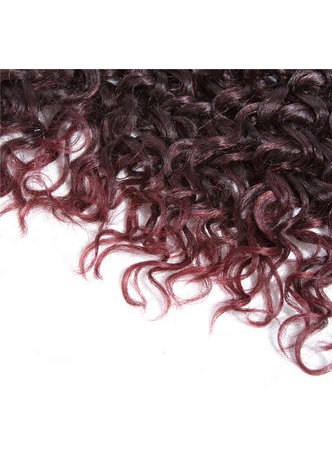  10inch Synthetic Curly Hair Weave 2Pcs/Pack Medium Short Hair Extensions T2/99J Kanekalon Ombre Hair 6 Colors