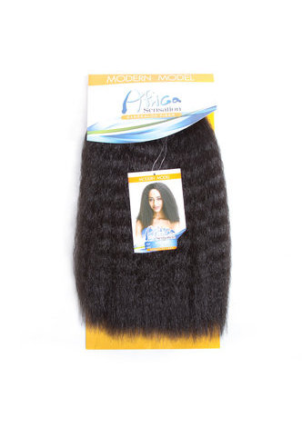 14.5inch Ms Coco Style Synthetic Hair Weaving 100g Double Weft Weave Bundles on Sale 100% Kanekalon Firber 3 Colors