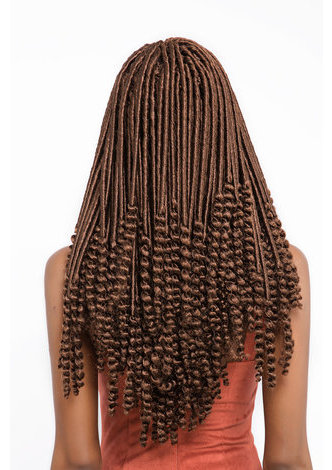 18 pouces Synthétique Faux Locs Crochet Cheveux 1 pc 120 g Kanekalon Basse Température Fiber Synthétique Cheveux Bouclés Extensions