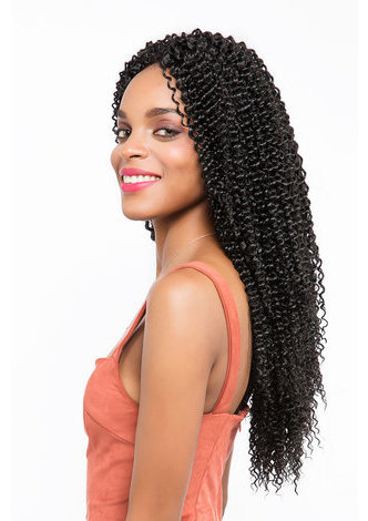 1B # Brahms Bohème cheveux 36roots / pack Kanekalon Basse température 85g synthétique Crochet Curly tresses pour les femmes noires