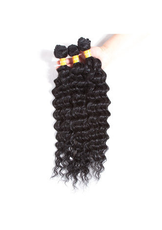  1B# Synthetic Rose Wave Hair Extensions 6pcs/Pack Kanekalon Fiber Wavy Weave for Black Women 14-18 inch Weaving