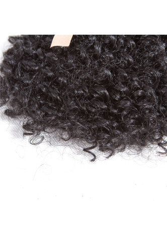 7-8.5 pouces bouclés cheveux synthétiques Weave 1B # Double extensions de cheveux de trame 4 Bundles Deal 200g / Pack cheveux pleine tête Kanekalon