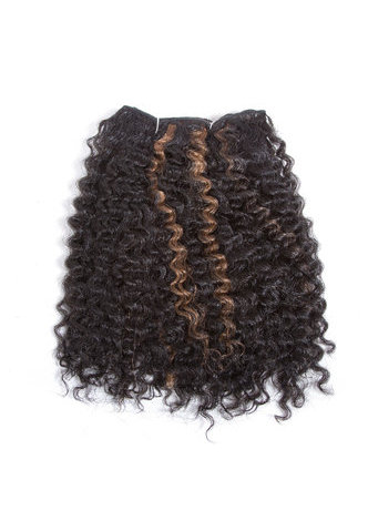 8 pouces Synthétique Courte Cheveux Bouclés 2pcs / lot HM1B / 27 Ombre Cheveux Bundles Offres 100g Kanekalon Extensions de Cheveux