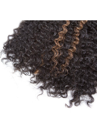 8 pouces Synthétique Courte Cheveux Bouclés 2pcs / lot HM1B / 27 Ombre Cheveux Bundles Offres 100g Kanekalon Extensions de Cheveux