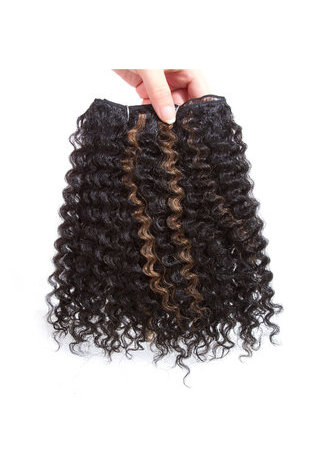  8inch Synthetic Short Curly Hair 2pcs/lot HM1B/27 Ombre Hair Bundles Deals 100g Kanekalon Hair Extensions