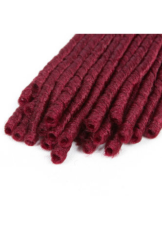  Curly Doux Dread Lock Crochet Extension de Cheveux 14 Racines Synthétiques Basse Température Fibres Tresses 1pc / lot 27 # 99J #