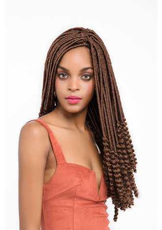  Curly Faux Locs Hair 24roots/pack 18inch Kanekalon Low Temperature 120g Synthetic Hair Crochet Curly Braids 30#,1B#