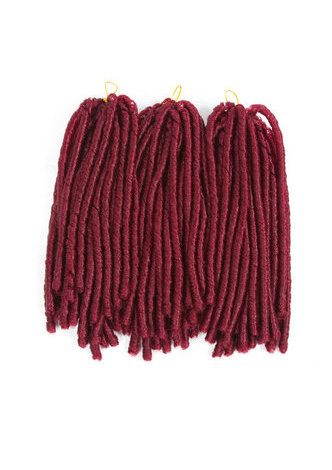  Curly Soft Dread Lock Crochet Hair Extension 14 Roots Synthetic Low Temperature Fiber Braids 1pc/lot 27# 99J#