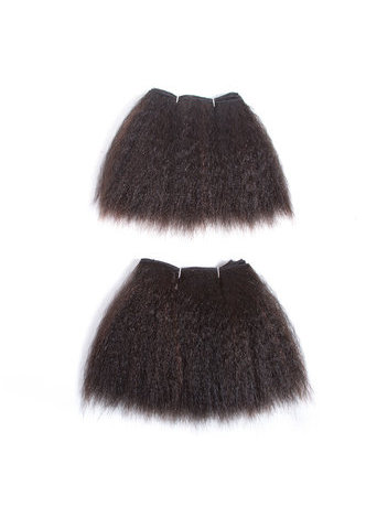 Extensions de cheveux synthétiques 2pcs / lot Kanekalon Fiber Weaving pour les femmes noires 100g 8 pouces Kinky Weave droite SP1B / 33 #