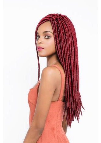 Faux Locks 24roots/pack 19 inch KaLow Temperature Fiber 110g/Pc Synthetic Crochet Curly Braids Hair Bundles nekalon