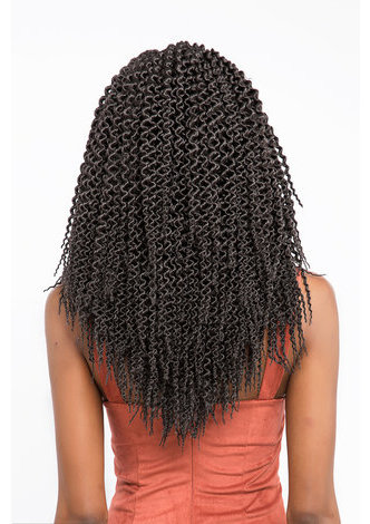 Havana Twist Braids Hair 28roots/pack Kanekalon Low Temperature 1B# Crochet Braiding Curly Hair Extensions