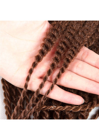  Kinky Braids 15roots/pack 18 inch Kanekalon Low Temperature 120g/Pc Synthetic Crochet Curly Braids Hair Bundles Deals
