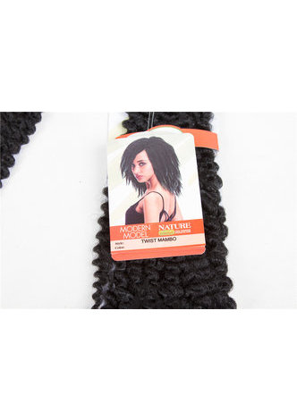  Mambo Twist Hair 5roots/pack 120g Kanekalon Low Temperature  Synthetic Hair Extensions for Black Women 5 colors