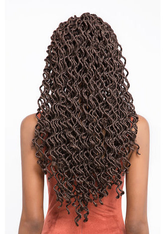 Nouveau Bohème Curl Synthétique Tressage Extensions de Cheveux 18 pouces Kanekalon Basse Température Fiber Crochet Tresses Cheveux 5 pcs
