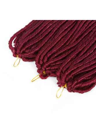 Pur Couleur 99J # Soft Dread Lock Cheveux 15 racines / paquet 75g Kanekalon Basse Température Synthétique Crochet Tresses Cheveux