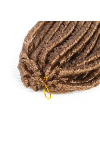  Pure Color 27# Soft Dread Lock Hair 15roots/pack 75g Kanekalon Low Temperature Synthetic Curly Crochet Braiding Hair