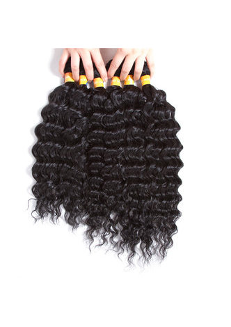 Rose Vague Synthétique Cheveux Weave 6pcs / lot Court Wavy Kanekalon Cheveux Extensions Offres Bundles pour les Femmes Noires 14-18 pouces