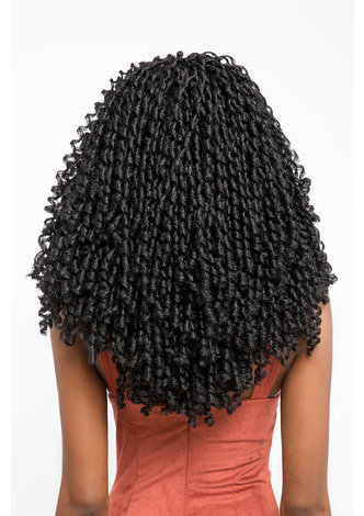  Soft Dread Lock Hair 1B# 15roots/pack 12 inch Kanekalon Low Temperature 75g Synthetic Curly Crochet Braids Hair