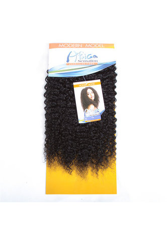 Synthétique Cheveux Bouclés Extensions 14.5 pouce 1 Pc Kanekalon Cheveux Bundles Offres 120g / Pc Double Trame