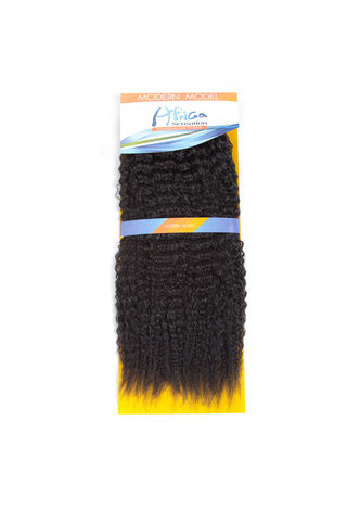 Synthetic DANCE Kanekalon Synthetic Hair Extension 1pc 18inch Curly Hair Bundles Machine Sewed Double Weft 1B Color