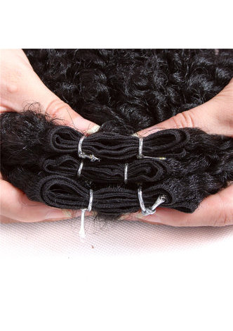  Synthetic Hair Weave for Black Women 100% Kanekalon Firber 1B Color 6pcs/lot Machine Double Weft Bundles 100g