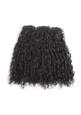  Synthetic Short Curly Hair Weave 7.5inch 100g Kanekalon Hair Extensions Bundles Deals 1# For Black Women 2pcs/Package