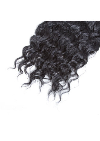 synthétique extensions de cheveux bouclés 22 pouces 1pc / paquet Kanekalon cheveux vague 1 # noir double trame 120g de cheveux