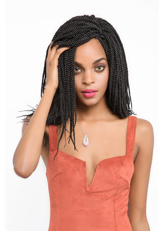 1B# Faux Locks Hair for Black Women 56roots/pack Sister Lock Low Temperature Synthetic Crochet Braids Hair Extensions